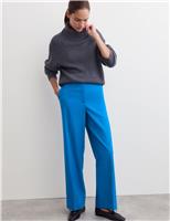 Wool Rich Wide Leg Trousers with Stretch