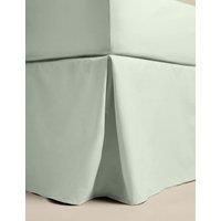 M&S Egyptian Cotton 230 Thread Count Crisp Valance Sage