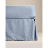 M&S Egyptian Cotton 230 Thread Count Crisp Valance Steel Blue