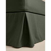 M&S Egyptian Cotton 230 Thread Count Crisp Valance Forest Green