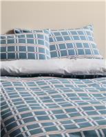 Pure Cotton Geo Checked Jacquard Bedding Set