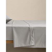 M&S Egyptian Cotton 230 Thread Count Crisp Flat Sheet Smoke