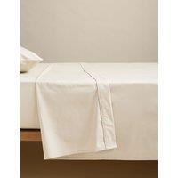 M&S Egyptian Cotton 230 Thread Count Crisp Flat Sheet Champagne