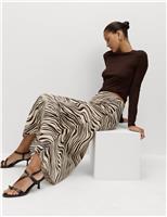 Printed Midaxi Slip Skirt