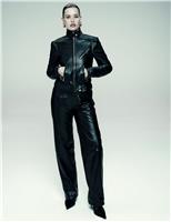 Leather High Waisted Trousers