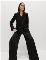 Satin Waisted Blazer