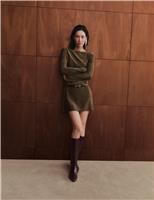 Metallic Mini Shift Dress