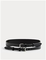 Leather Double Strap Belt