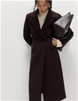 Waisted Double Breasted Longline Tailored Coat