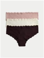 3pk Cotton Rich Hipster Knickers