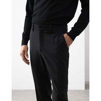 Autograph Slim Fit Wool Blend Performance Trousers Black