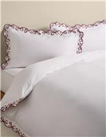 Pure Cotton Embroidered Bow Edge Bedding Set