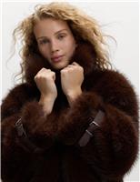 Faux Fur Aviator Coat