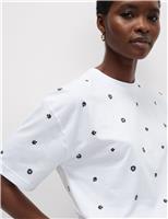 Pure Cotton Floral T-Shirt