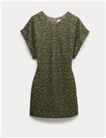 Beaded V-Neck Mini Fitted Shift Dress