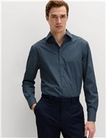 Regular Fit Easy Iron Cotton Blend Shirt