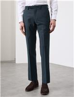 Tailored Fit Wool Rich Suit Trousers with Mohair