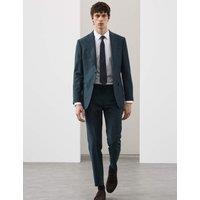 Autograph Tailored Fit Wool Rich Suit Jacket Dark Petrol