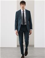 Autograph Tailored Fit Wool Rich Suit Jacket Dark Petrol