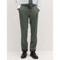 M&S Tailored Fit Italian Wool Rich Suit Trousers Green
