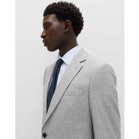 M&S Regular Fit Pinstripe Stretch Suit Jacket Light Grey Mix