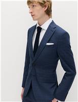 Slim Fit Textured Check Jacket