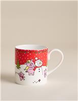 Percy Pig Christmas Mug