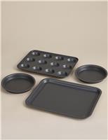 4 Piece Carbon Steel Oven Tray Set