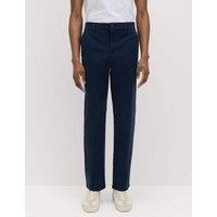 M&S Regular Fit Half Elasticated Waist Chinos Navy