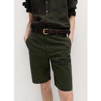 M&S Loose Fit Stretch Chino Shorts Dark Khaki