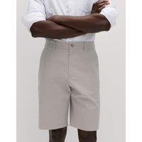 M&S Loose Fit Stretch Chino Shorts Pebble