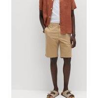 M&S Loose Fit Stretch Chino Shorts Sand
