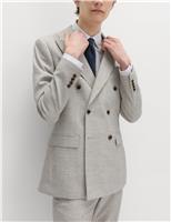 Slim Fit Textured Twill Stretch Suit Jacket