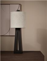 Black Wooden Table Lamp