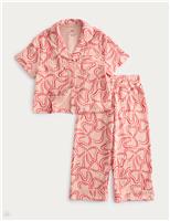 Pure Cotton Bow Patterned Pyjamas (1-16 Years)