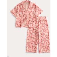 M&S Pure Cotton Bow Patterned Pyjamas (1-16 Yrs) Multi
