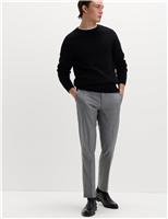 Tailored Fit Micro Grid Trousers