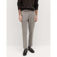 M&S Tailored Fit Trousers Neutral