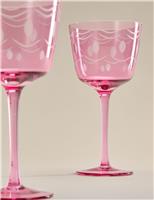 Set of 2 Retro Wine Glasses