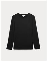 Autograph Jersey Crew Neck Top Black