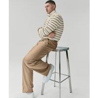 M&S Relaxed Fit Smart Stretch Trousers Sand