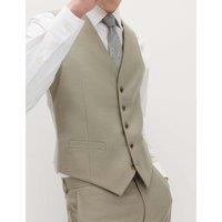 M&S Ultimate Waistcoat With Stretch Pale Green