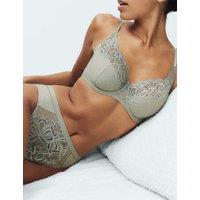 M&S Amelia Lace Wired Full Cup Bra A-E Soft Green