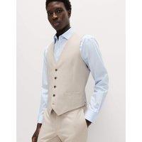 M&S Ultimate Waistcoat With Stretch Ecru