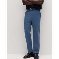 M&S The Ultimate Regular Fit Chinos Chambray