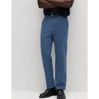 M&S The Ultimate Regular Fit Chinos Chambray