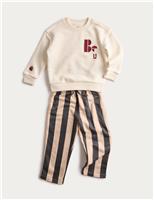 2pc Cotton Rich Striped Outfit (2-8 Yrs)
