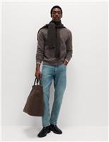 Cable Argyle Hazy Knit Crew Neck Jumper