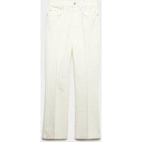 M&S High Waisted Kickflare Cropped Jeans Soft White