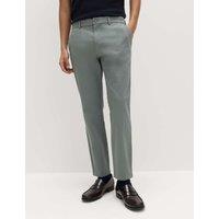 M&S The Ultimate Slim Fit Twill Chinos Dark Sage